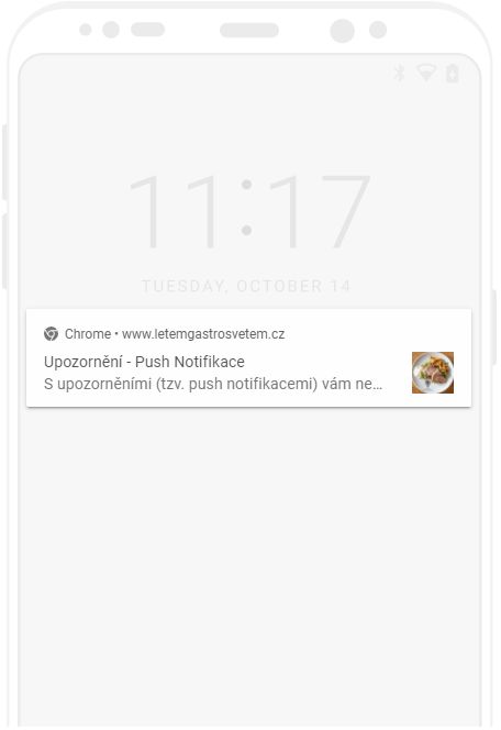Upozornění, push notifikace na Androidu