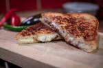 Toast s ryzci a sýrem Gouda