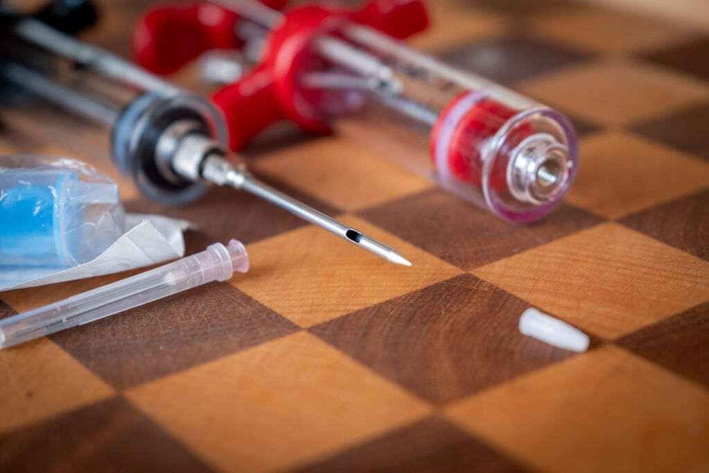 Detail jehly pro nastřikování masa.