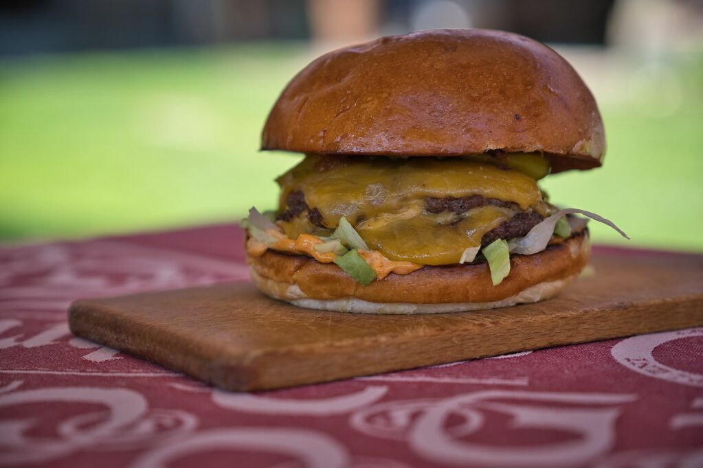Double smash burger