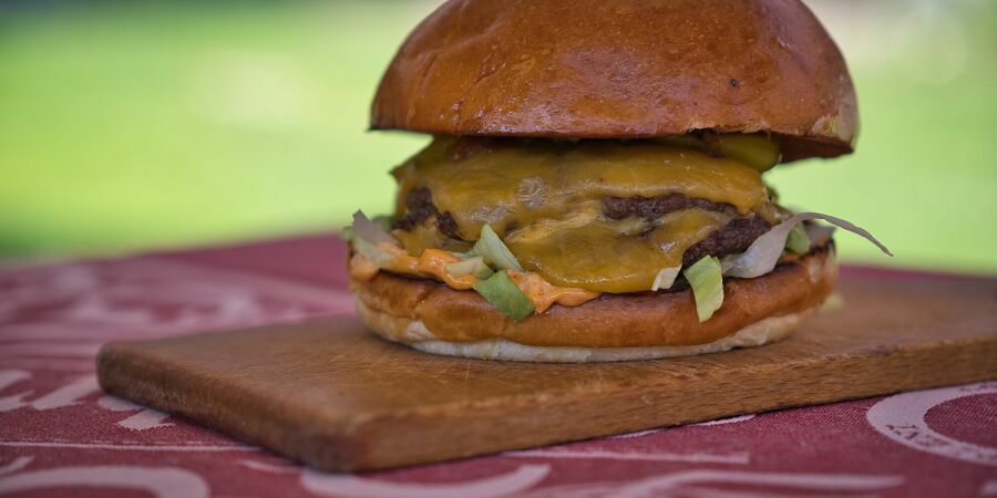 Double smash burger